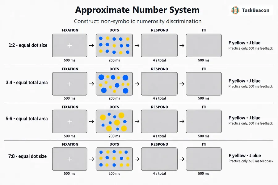 Approximate Number System flow diagram